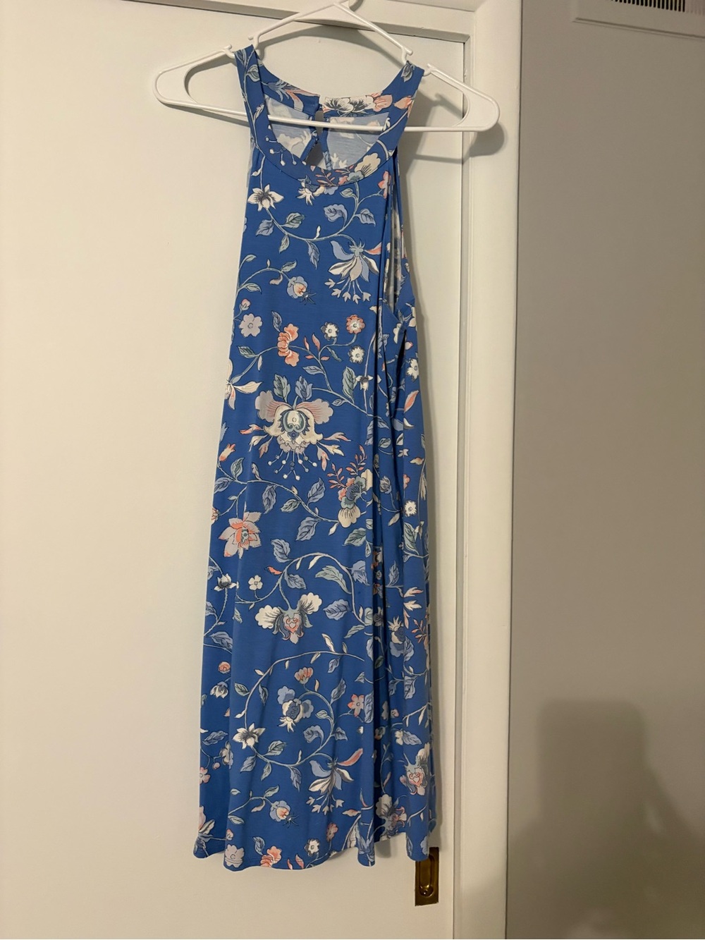 LOFT Blue Floral Dress